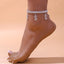 Wholesale Fashion Zircon Dollar Pendant Copper Anklet