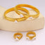 Wholesale Stainless Steel Zircon Circle Rings and Bracelets - Simple Style Fashion Jewelry