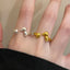 Cute Dachshund Dog Adjustable Alloy Open Ring for Women