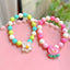 Cute Flower & Mushroom Acrylic Beaded Children's Bracelet Set