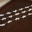 Elegant Geometric Freshwater Pearl 18K Gold Plated Titanium Steel Beaded Necklace