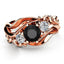 Elegant Flower Zircon Inlay Alloy Ring for Women