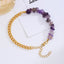 Elegant Geometric 18K Gold Plated Stainless Steel Beaded Anklet