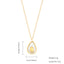 Elegant Zircon Gold Plated Stainless Steel Pendant Necklace with Coin and Shell Design