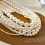 Elegant Streetwear Vintage Crystal Imitation Pearl Necklace