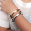 Wholesale Fashion Geometric Alloy Plated Bangle Bracelet