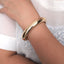 Wholesale Fashion Geometric Alloy Plated Bangle Bracelet