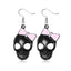 Halloween Skull Pumpkin Spider Web Alloy Earrings Set