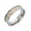 Stainless Steel Couple Rings with Luminous Design