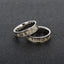 Stainless Steel Couple Rings with Luminous Design