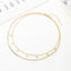 Rhombus Stainless Steel Layered Necklace with 18K Gold Plating