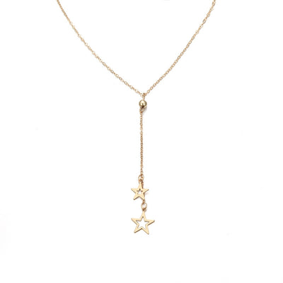 Wholesale Fashion Geometric Star Pendant Necklace for Women