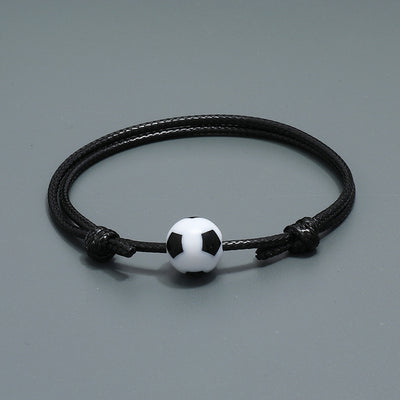 Wholesale Football Woven Rope Bracelet - Fashion Sports Fan Accessory and Commemorative Gift