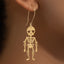 Skull Skeleton Metal Plated Drop Earrings for Halloween