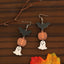 Halloween Pumpkin Ghost Wood Drop Earrings - Creative Hollow Design