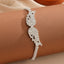 Hawaiian Vacation Copper Rhinestone Wing Anklet for Women