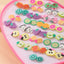 Children's Cartoon Fruit Heart Box Stud Earring Set