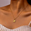 18K Gold Plated Stainless Steel Shell Pendant Necklace