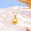 18K Gold Plated Stainless Steel Shell Pendant Necklace