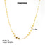 18K Gold Plated Stainless Steel Shell Necklace and Bracelet Set