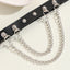 Geometric PU Leather Alloy Adjustable Double Layer Tassel Leg Chain for Women Party Wear