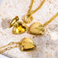 IG Style Heart Shape 18K Gold Plated Stainless Steel Locket Necklace