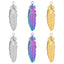 18K Gold Plated Stainless Steel Leaf Pendant Necklace