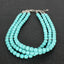 Imitation Turquoise Multi-layer Choker Necklace Set