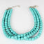 Imitation Turquoise Multi-layer Choker Necklace Set