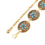 Retro Ethnic Geometric Turquoise Metal Waist Chain Belt