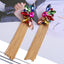 Retro Colorful Acrylic Flower Tassel Drop Earrings for Women