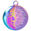 Retro Geometric Moon Stainless Steel Pendant Necklace