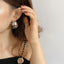 Retro Silver Alloy Plated Earrings - Trendy Exaggerated Design for Women