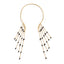 Retro Tassel Iron Pearl Pendant Necklace with Acrylic Elements