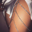 Elegant Rhinestone Multi-Layer Alloy Leg Chain Body Jewelry