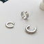 Minimalist Zircon C Shape Alloy Ear Cuff Set