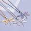 Dragonfly 304 Stainless Steel Plated Pendant Necklace - Minimalist Luxury DIY Accessory