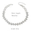 Minimalist Crystal Seed Bead Choker Necklace for Women