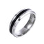 Stainless Steel Letter Design Couple Rings - Minimalist Jewelry Collection