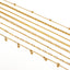 Minimalist 18k Gold Plated Stainless Steel Figaro Box Chain Anklet