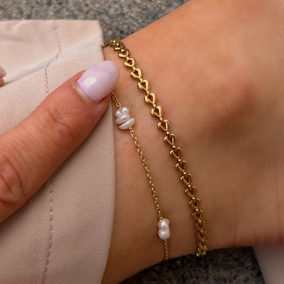 Minimalist 18k Gold Plated Stainless Steel Figaro Box Chain Anklet