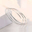 Wholesale Minimalist Solid Color Alloy and Sterling Silver Bangle Bracelet