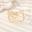 Simple Style Hollow Leaf Alloy Arm Bracelet for Summer Beach Fashion