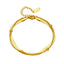 Simple Style Titanium Steel Anklet and Double Layer Snake Chain Bracelet Set