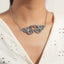 Snake-Shaped Metal Pendant Necklace - Fashionable Retro Style for Women