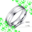 Wholesale Fashion Stainless Steel Couple Ring with Inlaid Diamond