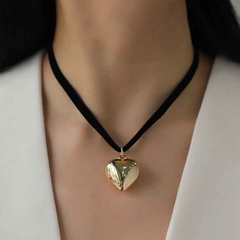 Heart Shape CCB Iron Plating Necklace - 2024 Valentine's Day Collection Fashion Pendant