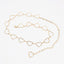 Sweet Leaf Heart Shape Alloy Metal Waist Chain for Women