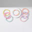 Sweet Round Acrylic Beaded Elastic Bracelet Set for Party Girls