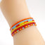 Wholesale Bohemian Beach Beaded Anklet Set - Colorful Elastic String Anklets (6 Pieces)